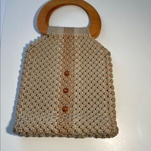 Vintage Boho Macrame Handbag